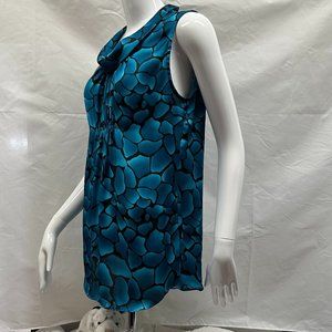 Sami & Jo Blue Sleeveless Polyester Blouse Women's Size S
